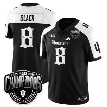 Personalized IND Gothic Vapor Limited Football Jersey - Big 10 Champions - Alternate / Kaelon Black - 8 Stitched