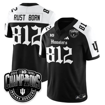 Personalized IND Gothic Vapor Limited Football Jersey - Big 10 Champions - Alternate / Rust Born - 812 Stitched