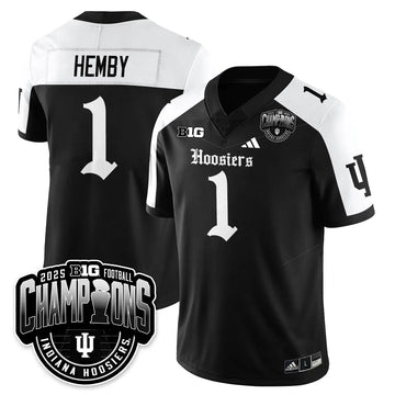 Personalized IND Gothic Vapor Limited Football Jersey - Big 10 Champions - Alternate / Roman Hemby - 1 Stitched