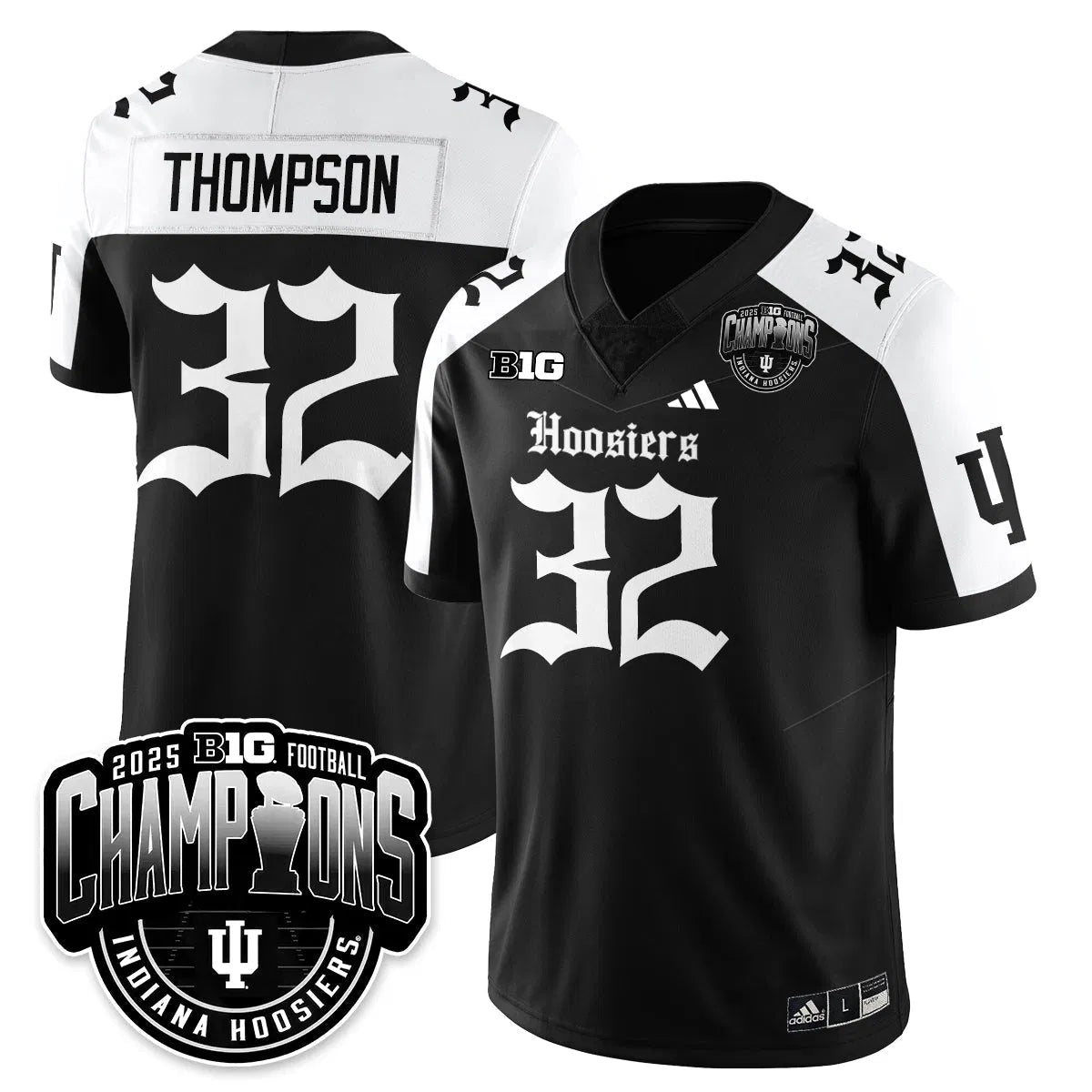 Personalized IND Gothic Vapor Limited Football Jersey - Big 10 Champions - Alternate / Anthony Thompson - 32 Stitched