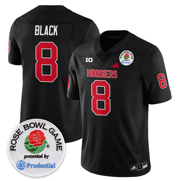 Personalized IND Vapor Limited Football Jersey - Rose Bowl - Black / Kaelon Black - 8 Stitched