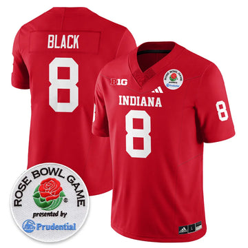 Personalized IND Vapor Limited Football Jersey - Rose Bowl - Red / Kaelon Black - 8 Stitched