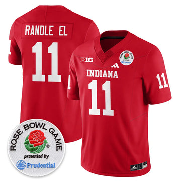 Personalized IND Vapor Limited Football Jersey - Rose Bowl - Red / Randle El - 11 Stitched
