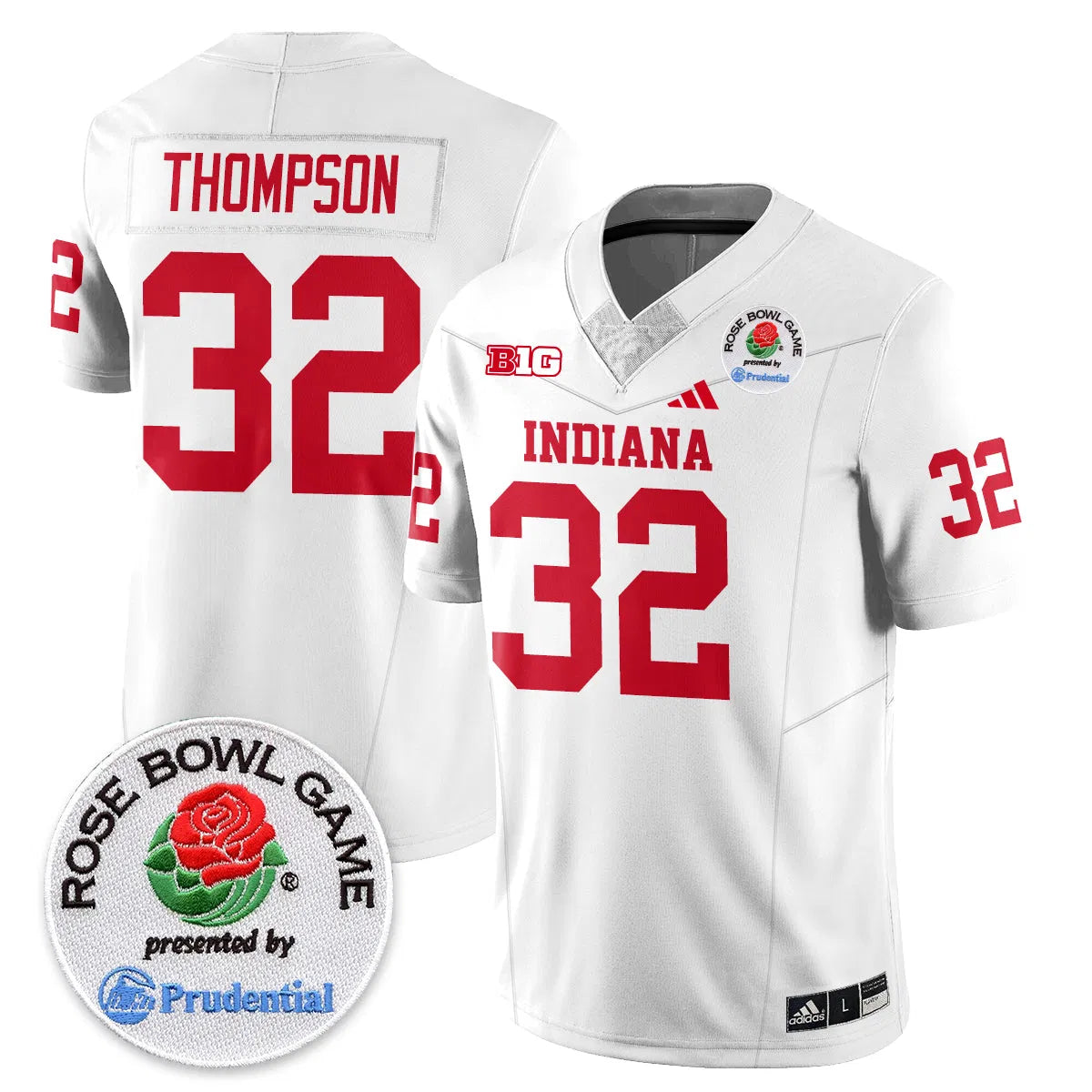 Personalized IND Vapor Limited Football Jersey - Rose Bowl - Black / Anthony Thompson - 32 Stitched