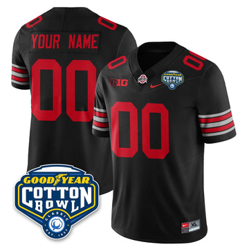 Personalized OSU Football Vapor Limited Custom Jersey - Cotton Bowl - Black Stitched