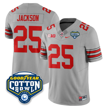 Personalized OSU Football Vapor Limited Jersey - Cotton Bowl - Gray / Bo Jackson - 25 Stitched