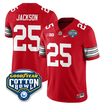 Personalized OSU Football Vapor Limited Jersey - Cotton Bowl - Red / Bo Jackson - 25 Stitched