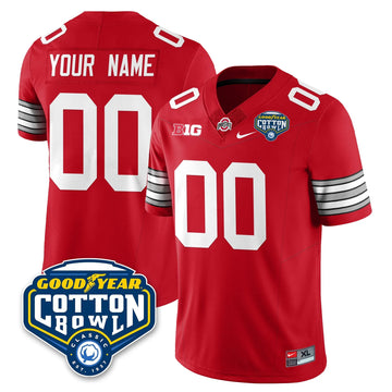 Personalized OSU Football Vapor Limited Custom Jersey - Cotton Bowl - Red Stitched