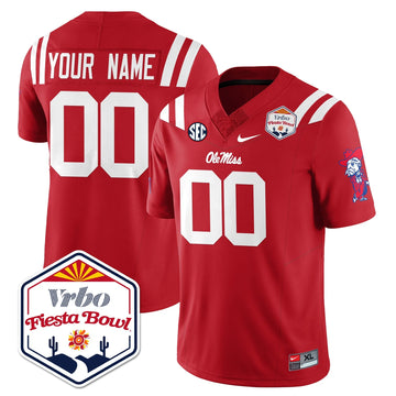 Personalized OM Vapor Limited Custom Jersey - Vrbo Fiesta Bowl - Red Stitched