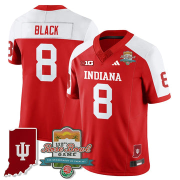 Personalized IND Vapor Limited Football Jersey - Rose Bowl 112th - Alternate / Kaelon Black - 8 Stitched