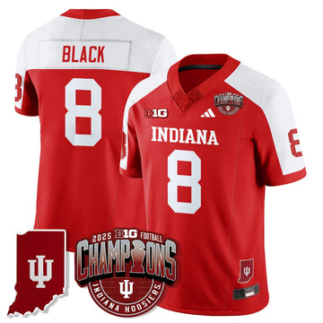 Personalized IND Vapor Limited Football Jersey - Big 10 Champions - Alternate / Kaelon Black - 8 Stitched