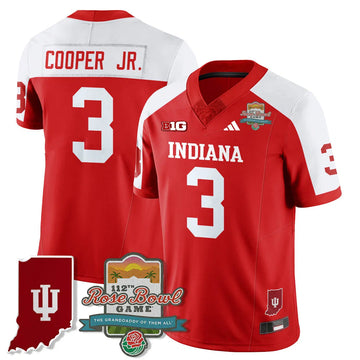 Personalized IND Vapor Limited Football Jersey - Rose Bowl 112th - Alternate / Omar Cooper Jr.- 3 Stitched