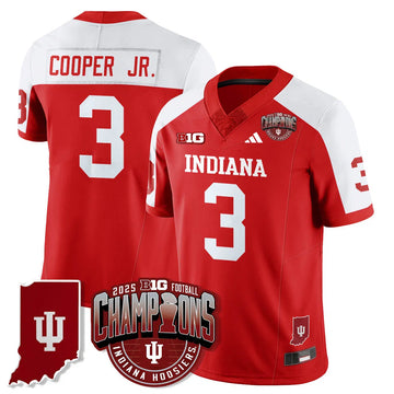Personalized IND Vapor Limited Football Jersey - Big 10 Champions - Alternate / Omar Cooper Jr.- 3 Stitched