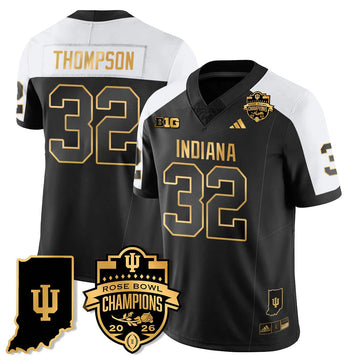 Personalized IND Vapor Limited Football Gold Jersey - Rose Bowl Champions - Alternate / Anthony Thompson - 32 Stitched