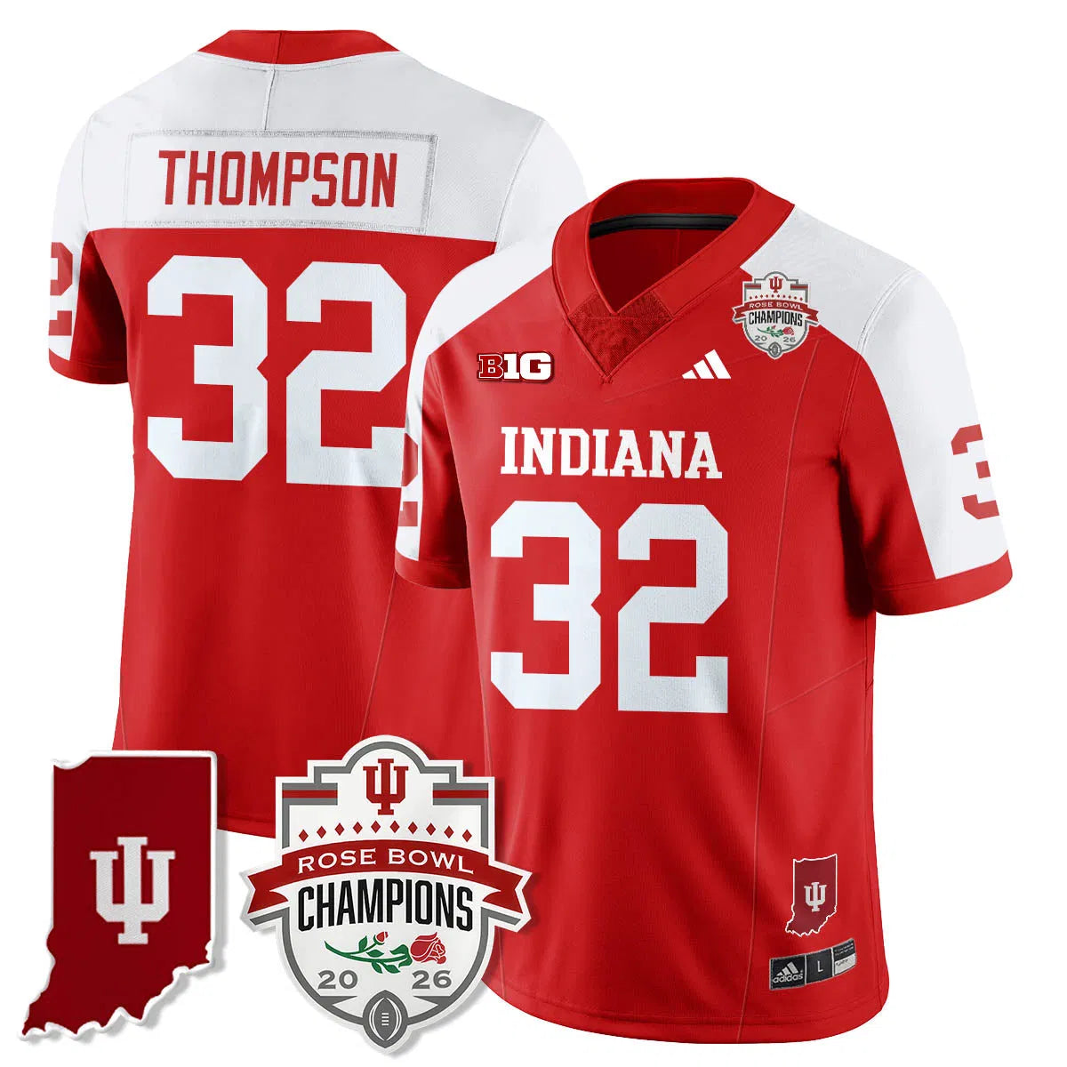 Personalized IND Vapor Limited Football Jersey - Rose Bowl Champions - Alternate / Anthony Thompson - 32 Stitched