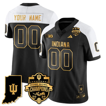 Personalized Custom IND Vapor Limited Football Gold Jersey - Rose Bowl Champions - Alternate Stitched