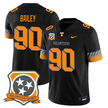 Personalized TV Football 2026 Spirit Limited Jersey - Black / Dominic Bailey Stitched