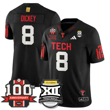 Personalized TTU Vapor Limited Jersey - Edward Jones Champions - Black / Cameron Dickey - 8 Stitched