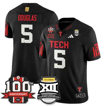 Personalized TTU Vapor Limited Jersey - Edward Jones Champions - Black / Caleb Douglas - 5 Stitched