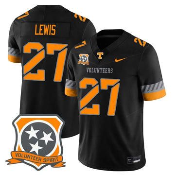 Personalized TV Football 2026 Spirit Limited Jersey - Black / Peyton Lewis Stitched