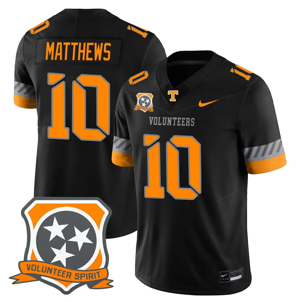 Personalized TV Football 2026 Spirit Limited Jersey - Black / Mike Matthews Stitched