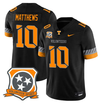 Personalized TV Football 2026 Spirit Limited Jersey - Black / Mike Matthews Stitched
