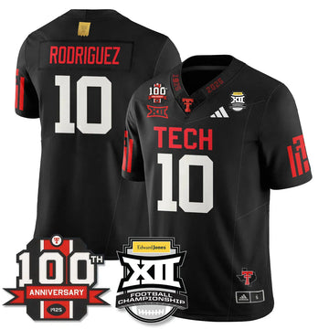 Personalized TTU Vapor Limited Jersey - Edward Jones Champions - Black / Jacob Rodriguez - 10 Stitched