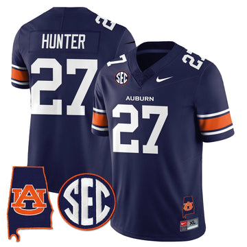 Personalized AT 2026 Alabama Patch Vapor Limited Jersey - Navy / Jarquez Hunter Stitched