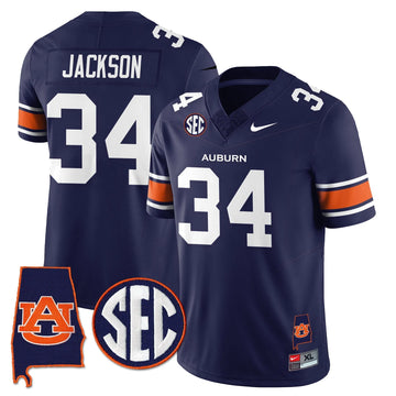 Personalized AT 2026 Alabama Patch Vapor Limited Jersey - Navy / Bo Jackson Stitched