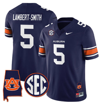 Personalized AT 2026 Alabama Patch Vapor Limited Jersey - Navy / Lambert-Smith Stitched