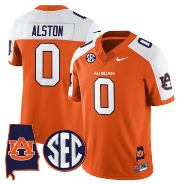 Personalized AT 2026 Alabama Patch Vapor Limited Jersey - Orange Alternate / Damari Alston Stitched