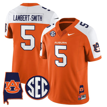 Personalized AT 2026 Alabama Patch Vapor Limited Jersey - Orange Alternate / Lambert-Smith Stitched