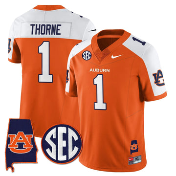 Personalized AT 2026 Alabama Patch Vapor Limited Jersey - Orange Alternate / Payton Thorne Stitched