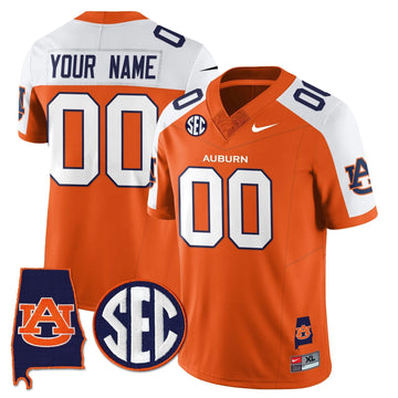 Personalized AT 2026 Alabama Patch Vapor Limited Custom Jersey - Orange Alternate Stitched