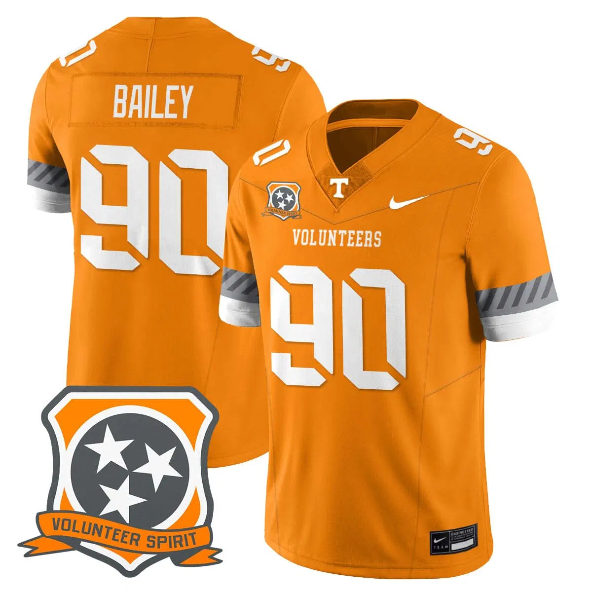 Personalized TV Football 2026 Spirit Limited Jersey - Orange / Dominic Bailey Stitched