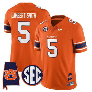 Personalized AT 2026 Alabama Patch Vapor Limited Jersey - Orange / Lambert-Smith Stitched