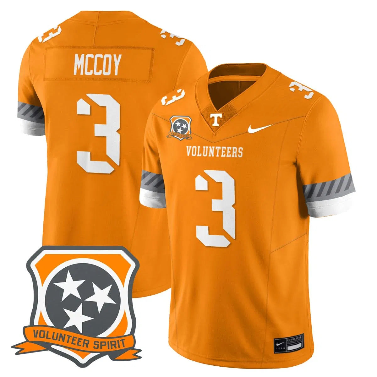 Personalized TV Football 2026 Spirit Limited Jersey - Orange / Jermod McCoy Stitched
