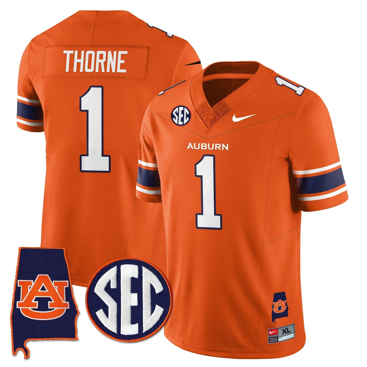 Personalized AT 2026 Alabama Patch Vapor Limited Jersey - Orange / Payton Thorne Stitched