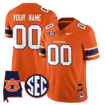 Personalized AT 2026 Alabama Patch Vapor Limited Custom Jersey - Orange Stitched