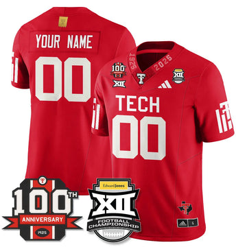 Personalized Custom TTU Vapor Limited Jersey - Edward Jones Champions - Red Stitched