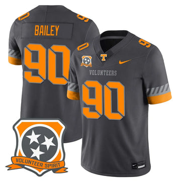 Personalized TV Football 2026 Spirit Limited Jersey - Smokey Grey / Dominic Bailey Stitched