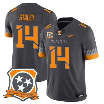 Personalized TV Football 2026 Spirit Limited Jersey - Smokey Grey / Braylon Staley Stitched