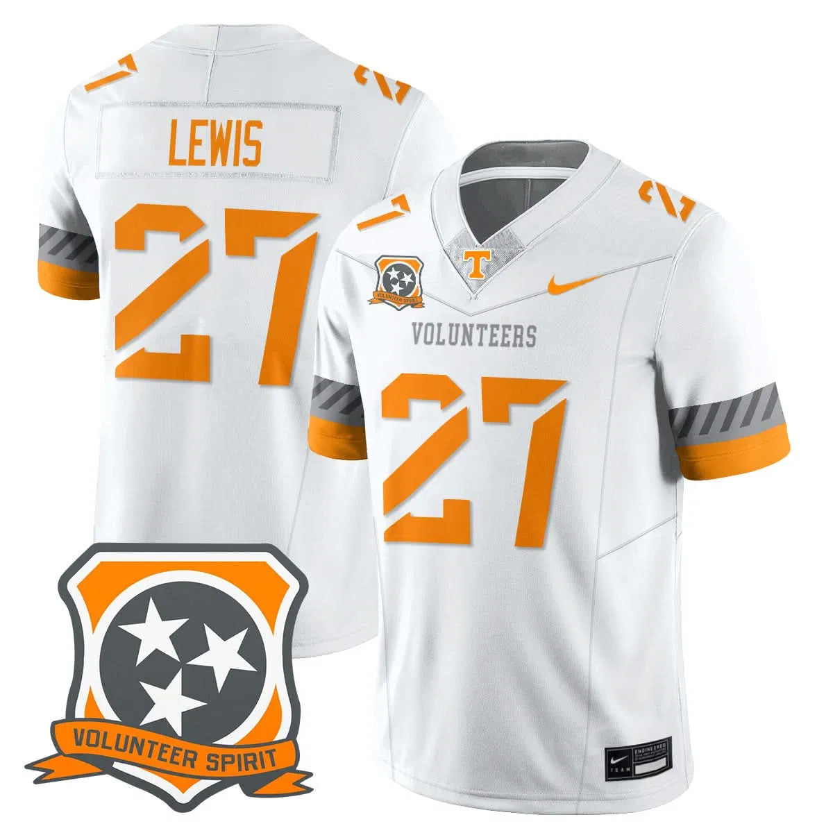 Personalized TV Football 2026 Spirit Limited Jersey - White / Peyton Lewis Stitched