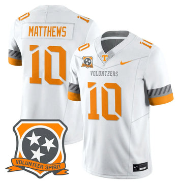 Personalized TV Football 2026 Spirit Limited Jersey - White / Mike Matthews Stitched