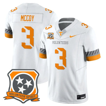 Personalized TV Football 2026 Spirit Limited Jersey - White / Jermod McCoy Stitched