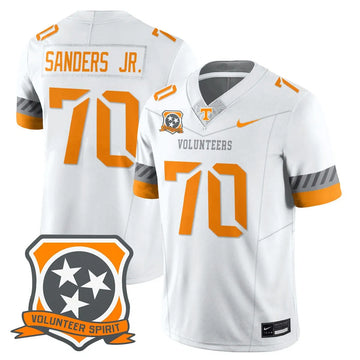 Personalized TV Football 2026 Spirit Limited Jersey - White / David Sanders Jr. Stitched