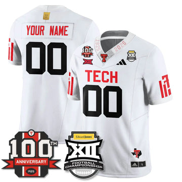 Personalized Custom TTU Vapor Limited Jersey - Edward Jones Champions - White Stitched