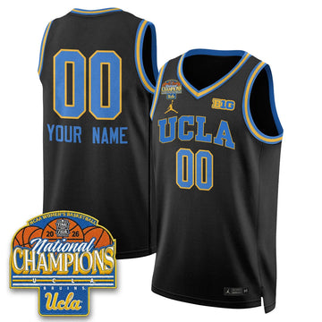 Personalized UCLA Women's Basketball National Champion 2026 Limited Custom Jersey -  Stitched - Black / Your Name Stitched
