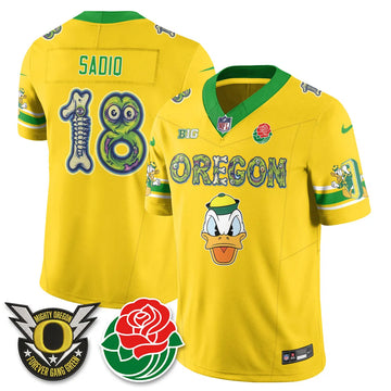 Personalized ORE Zombie Halloween Vapor Limited Jersey - Stitched - Yellow / Kenyon Sadiq Stitched