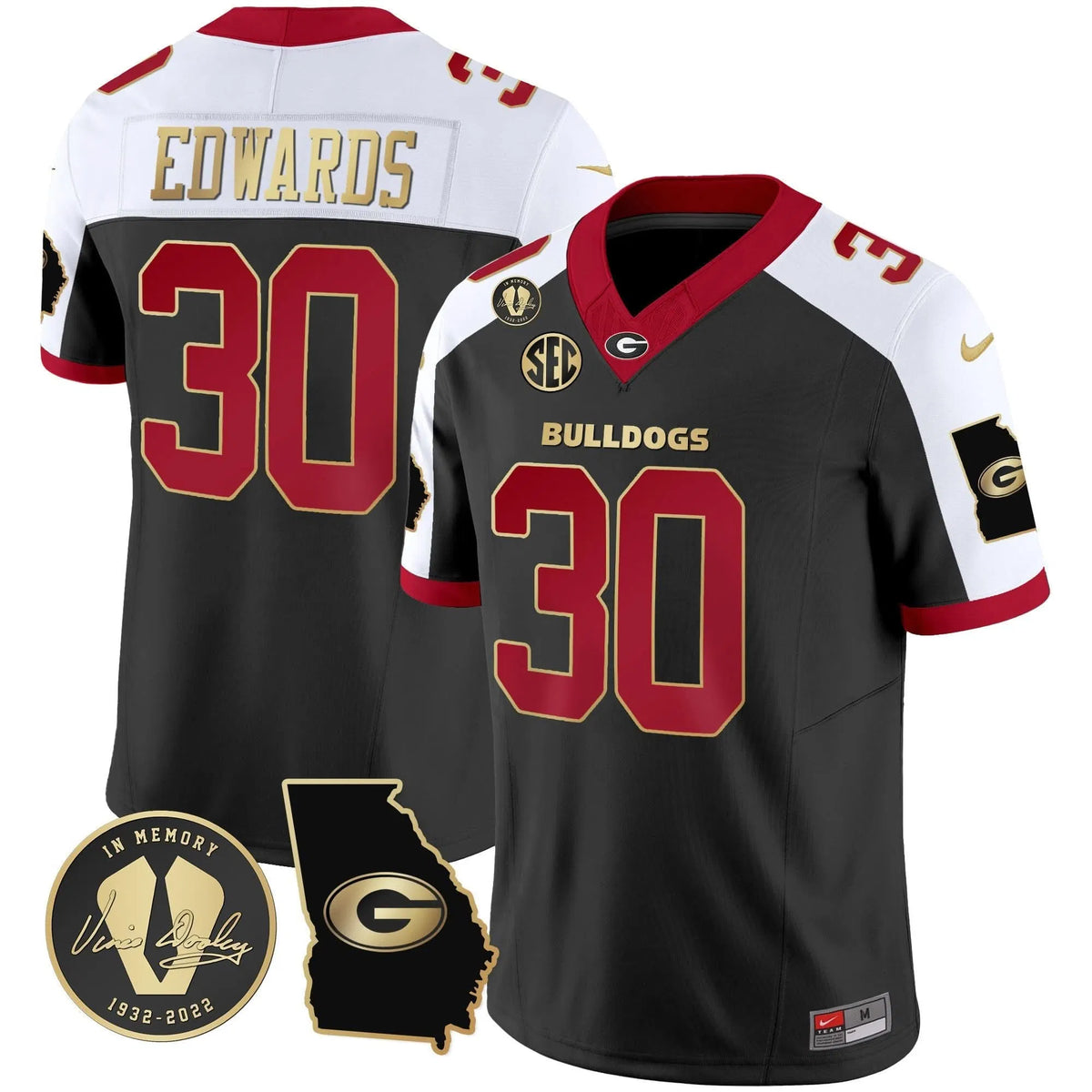 Personalized GB 2026 Vapor Jersey V3 - Georgia Map - Alternate / Daijun Edwards Stitched